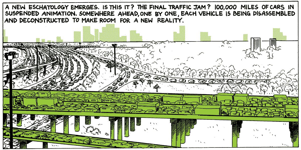 100,000 Miles, page 7, panel 3 by Tom Kaczynski