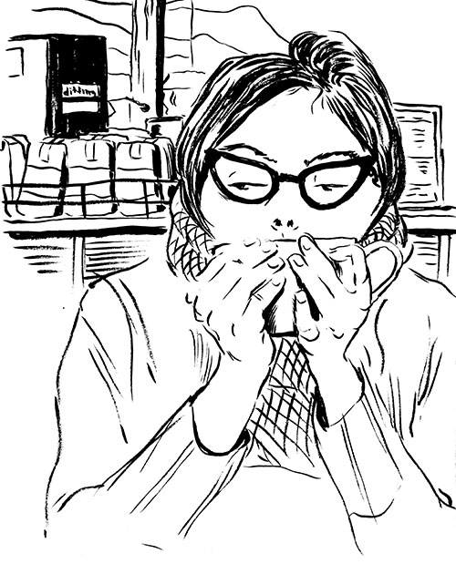 peace coffee nikki by Tom Kaczynski