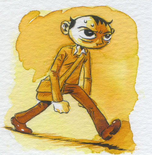self-portrait-walking Tom Kaczynski