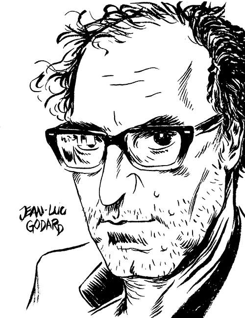 Jean-Luc Godard by Tom Kaczynski